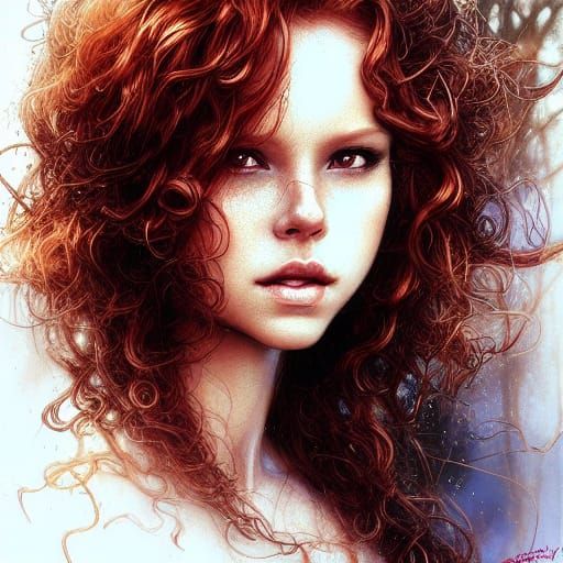Teen with Red Hair, Fantasy Portrait