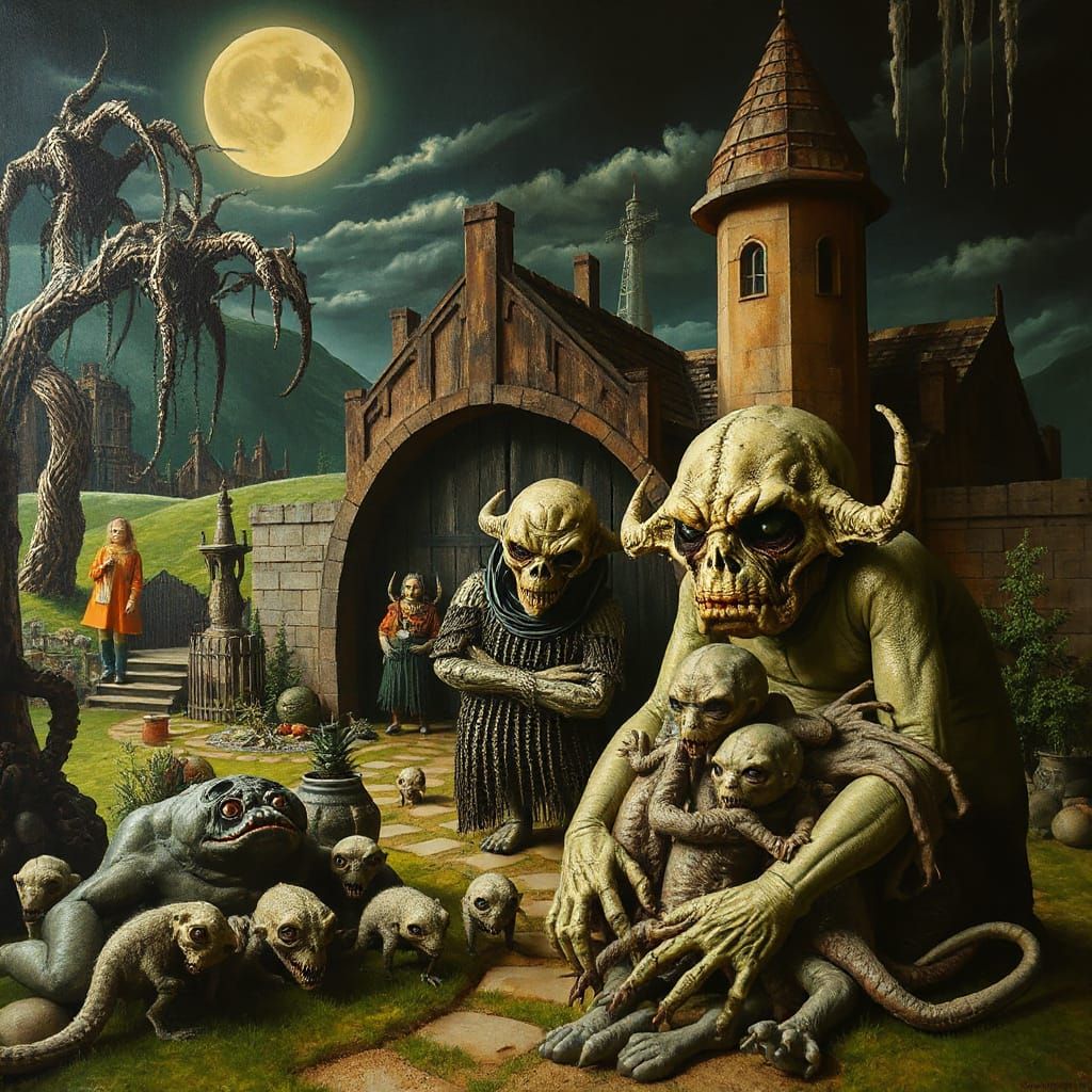 Haunted Wizard of Oz Theme Park in High Relief Trompe L'oeil