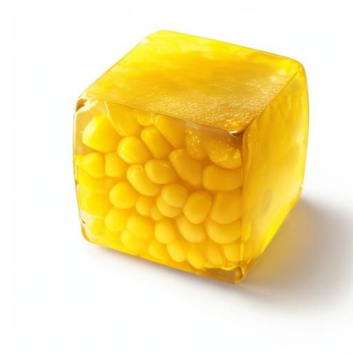 Cube Corn Concept Art in Digital 3D