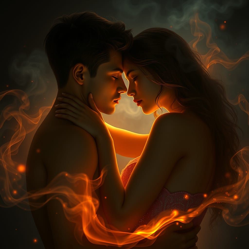 Intertwined lovers....