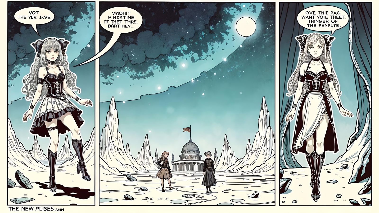 Biomechanical Muses Explore a Post-Apocalyptic World