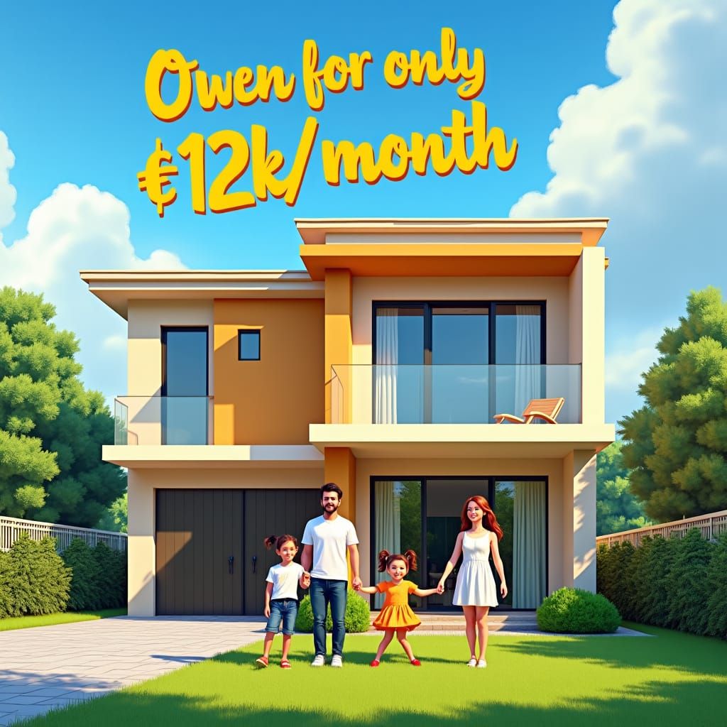 Modern Family Home with Lush Garden