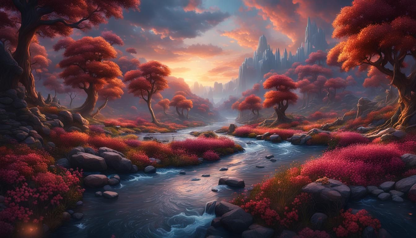 Love River: Detailed Matte Painting in Unreal Engine