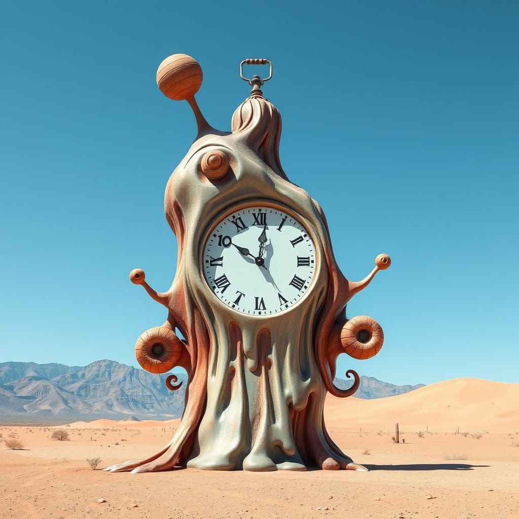 Surreal Desert Timepiece Melts in the Sand