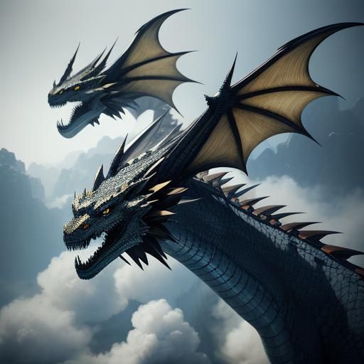 Cyberpunk-Inspired Dragons in 8K Resolution