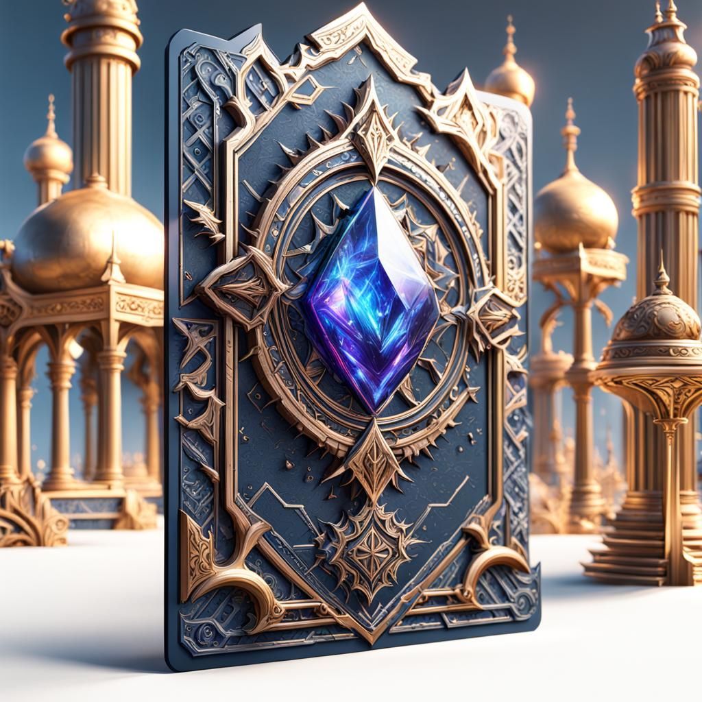 Isolated Playing Card: Digital Matte Painting