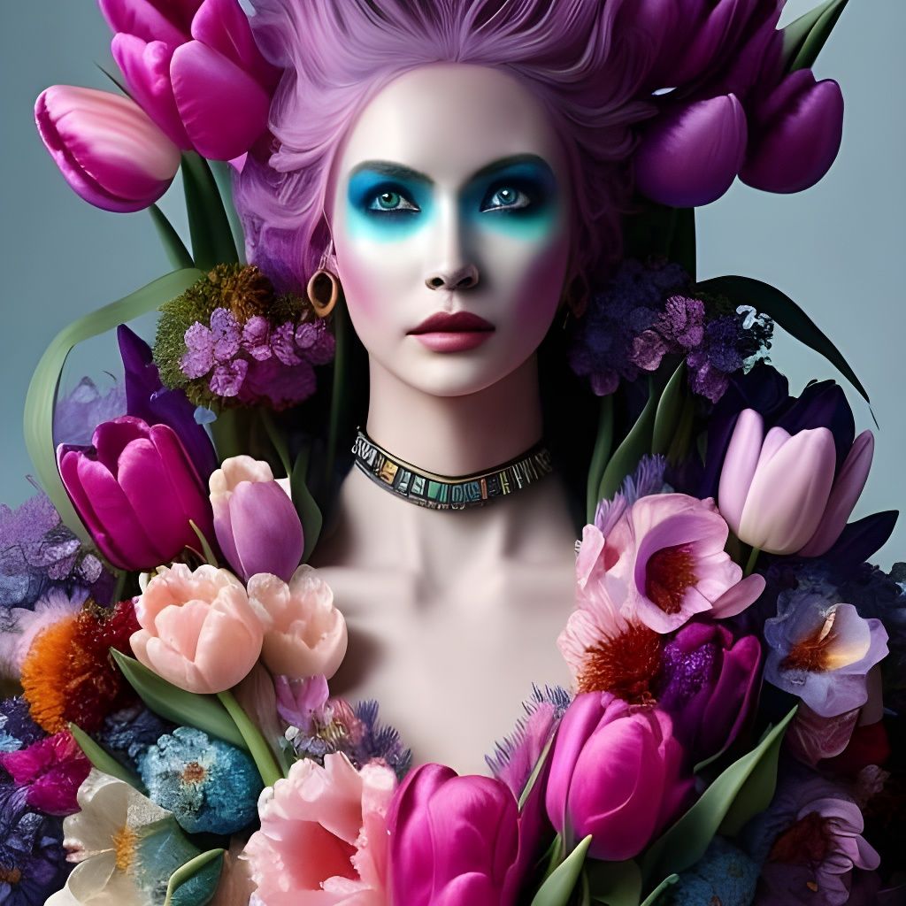 Radiant Tulip Bloom Close-Up