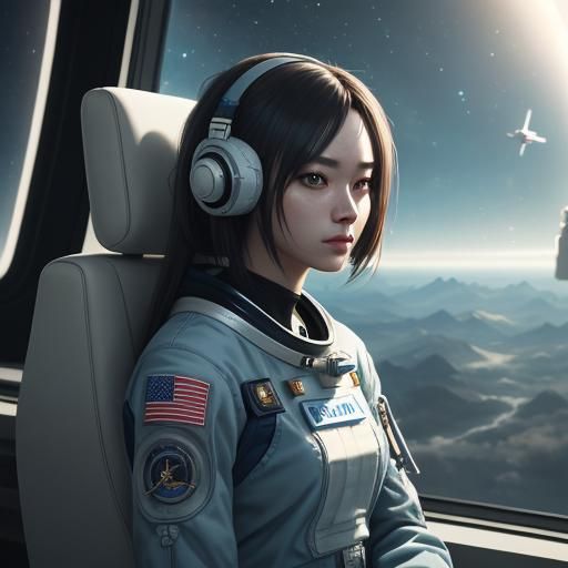 Lonely Astronaut Girl Receives Galactic Federation Signal