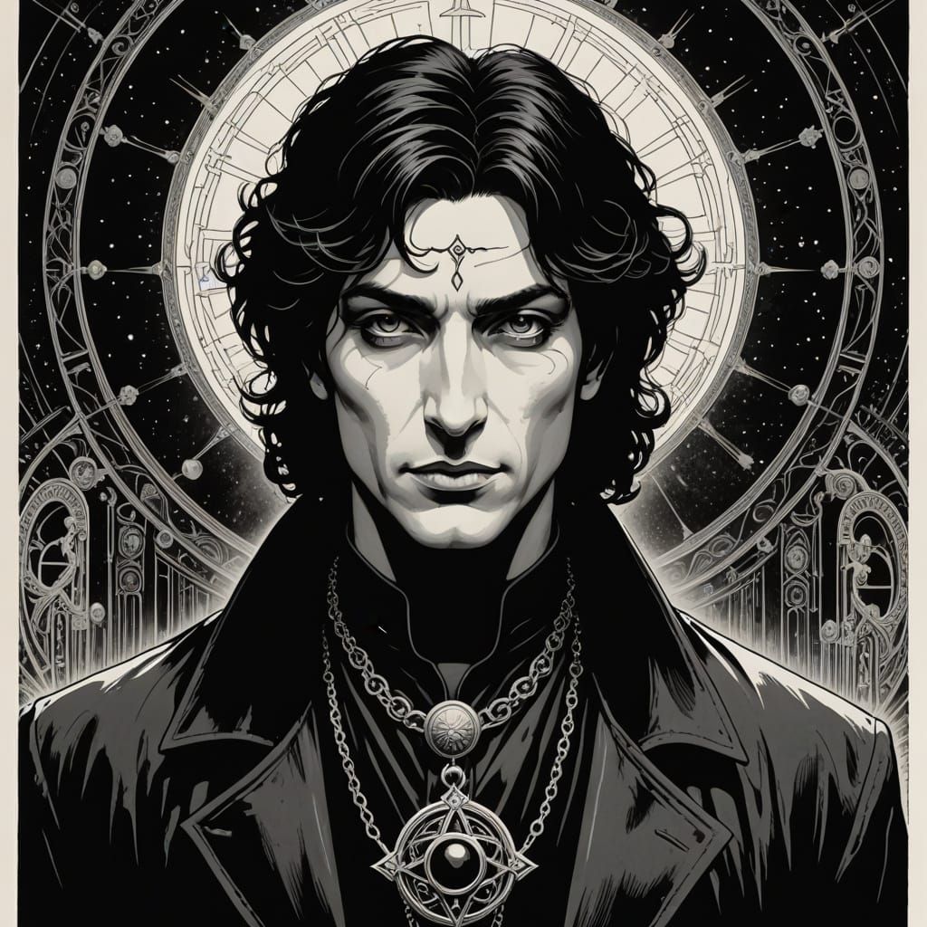 Neil Gaiman Graphic Novel Line Art by Alex von Stahlheber