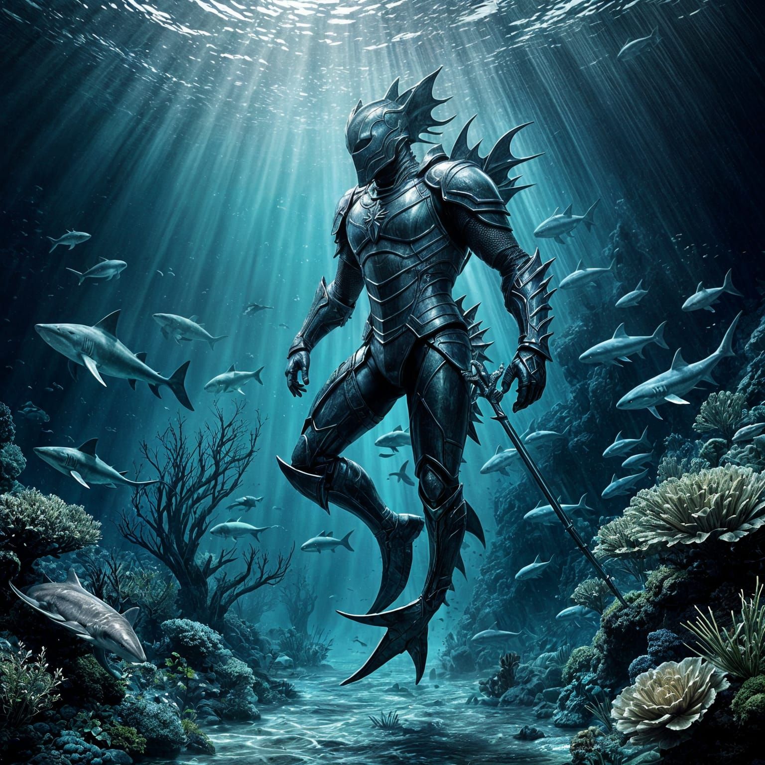 Underwater Knight of the Ocean