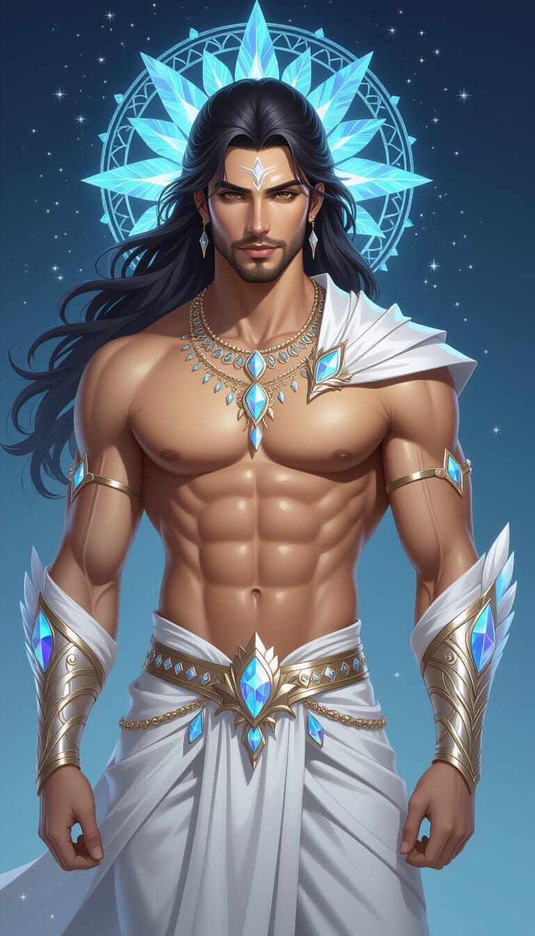 Celestial Male Being of Luminous Beauty and Wisdom