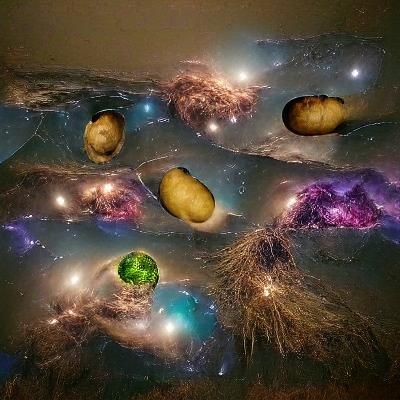Potato Universe Image Generated by AI