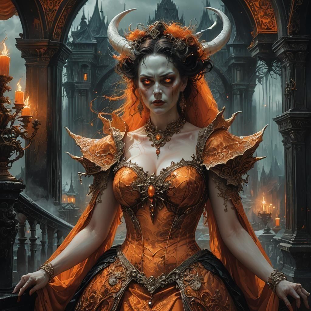 Beautiful demon queen of Gluttony