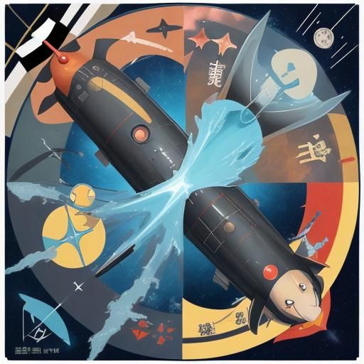 Submarine Insignia in Anime Key Visual Style