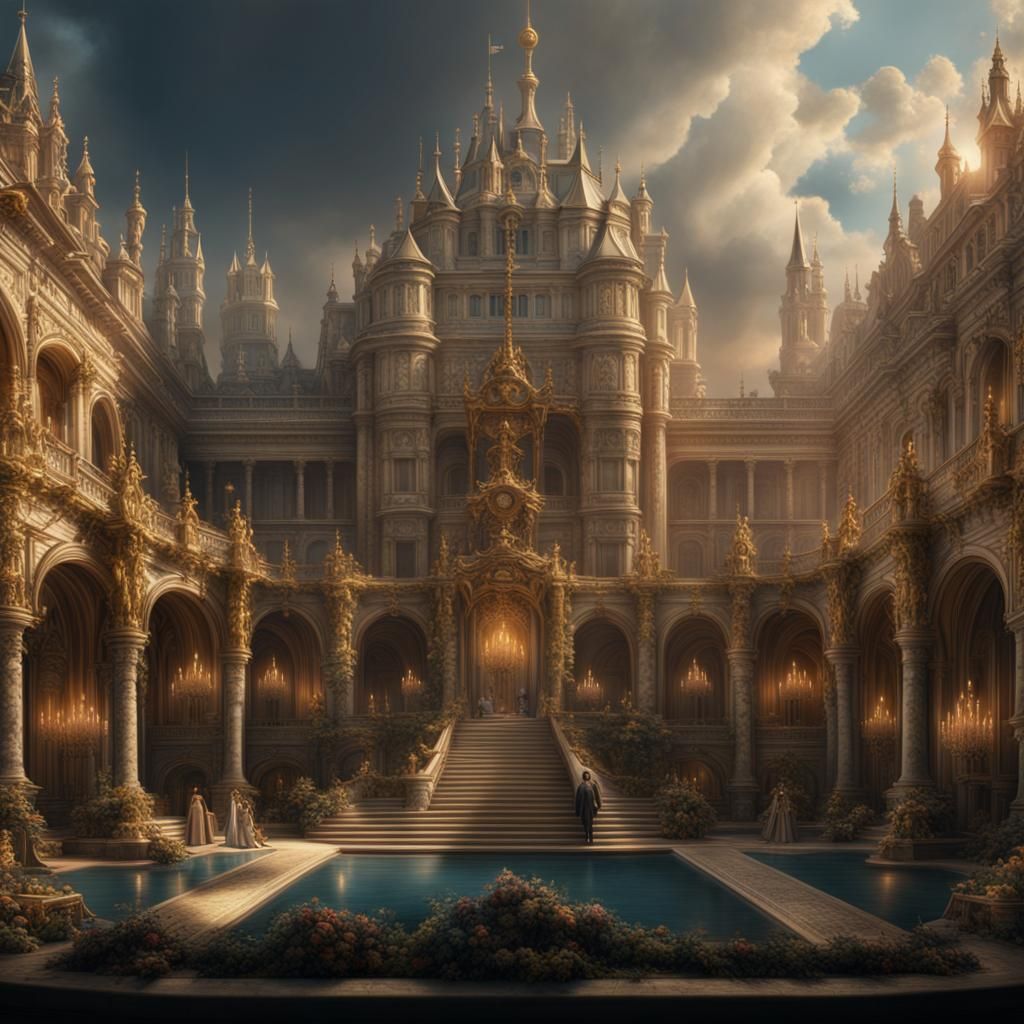 Epic Royal Family Cinematic Digital Painting