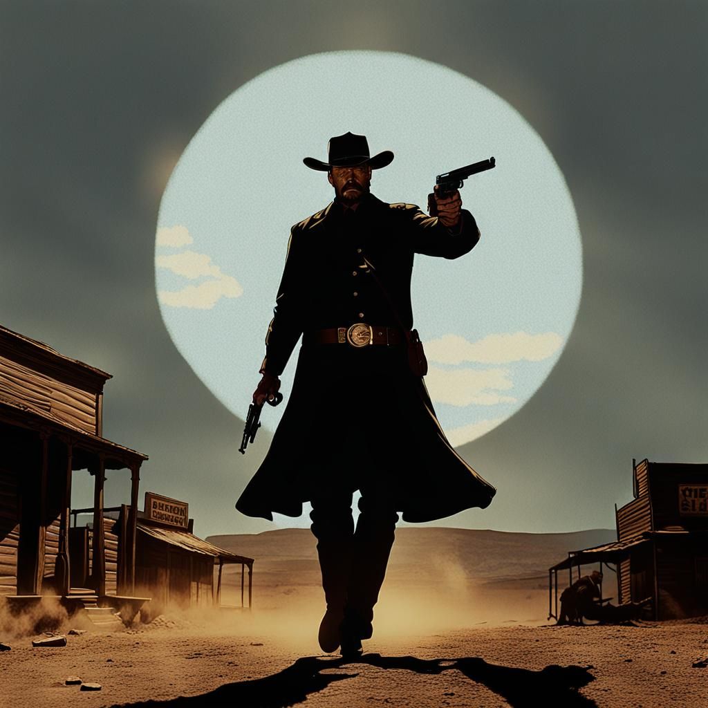 Wild West Sheriff Showdown at High Noon