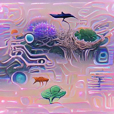 Abstract Ecosystem Illustration