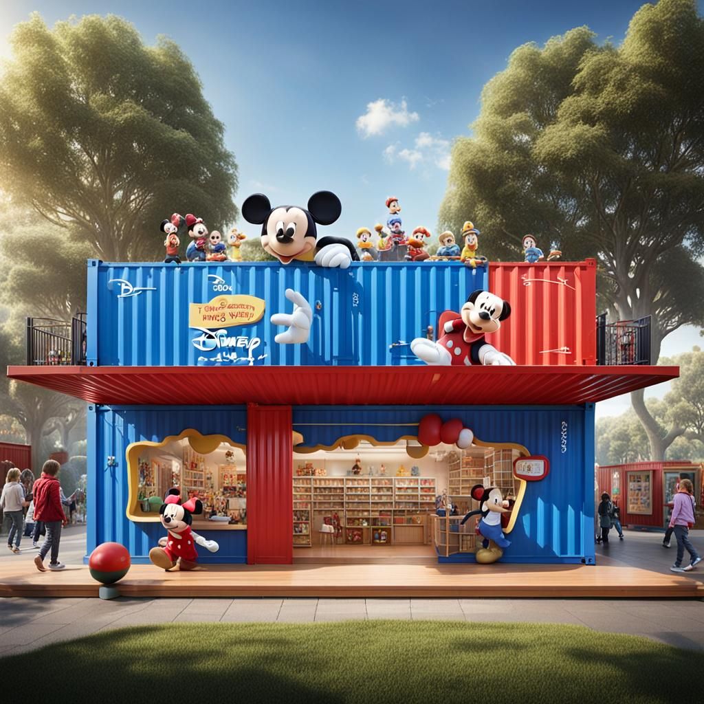 Enchanting Disneyland-Inspired Toy Store from Shipping Conta...
