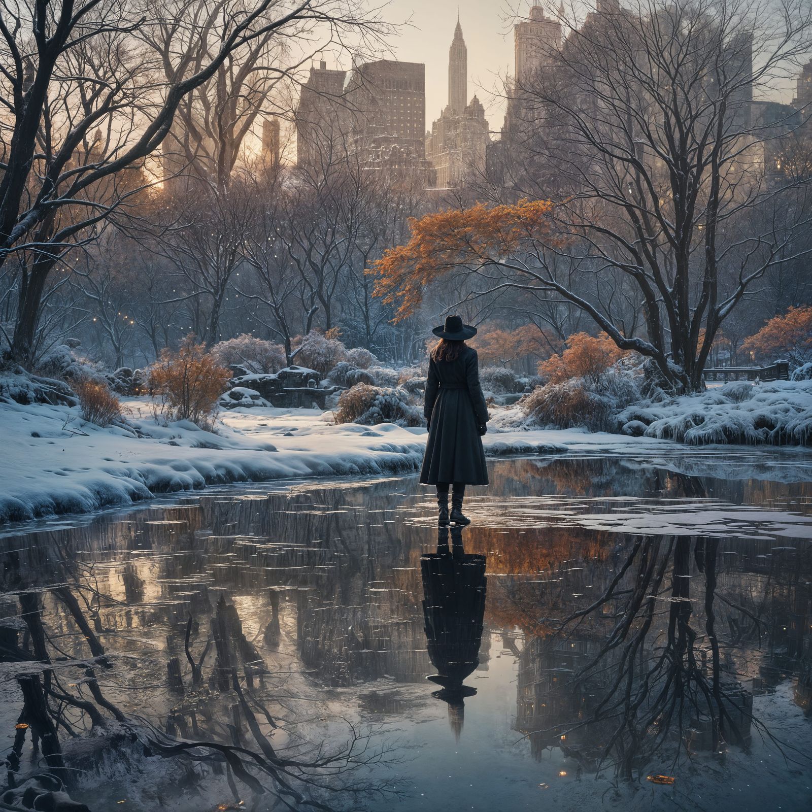 Winter in New York City: Detailed Matte Painting