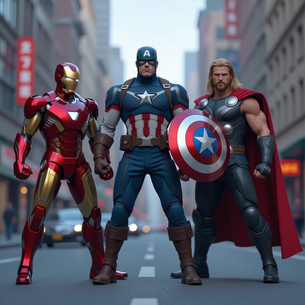 Avengers Assemble: Epic Superhero Game Art