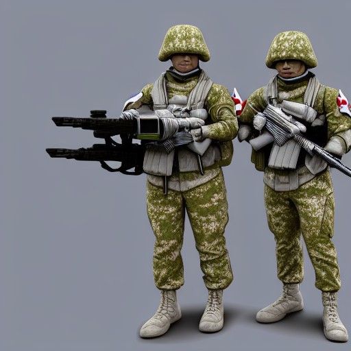 Futuristic Soldiers in Advanced Combat Gear