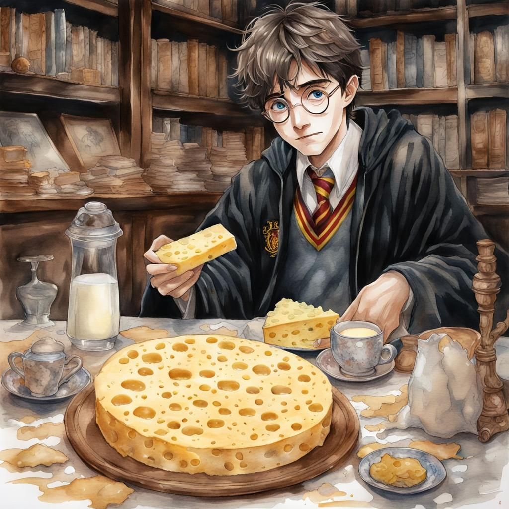 Dairy Harry Potter Manga Watercolor Portrait