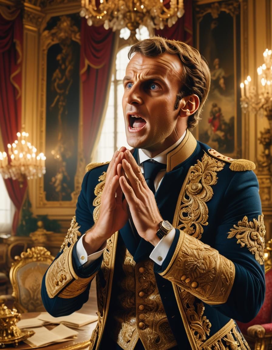 Baroque Portrait of a Shouting Statesman