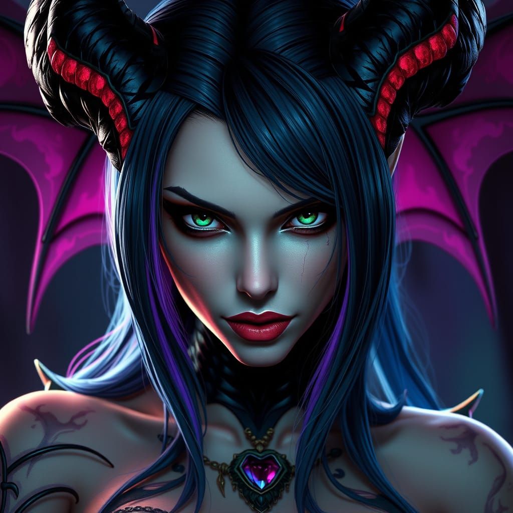Darkstalkers' Morrigan Aensland Meets Jinx in Hyper-Realisti...