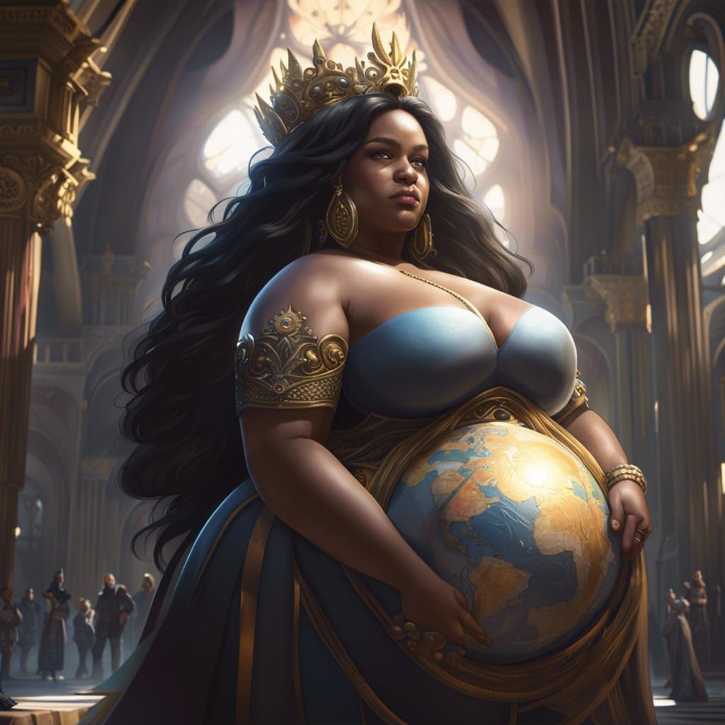 Lovely Planet Queen: 8K Digital Art