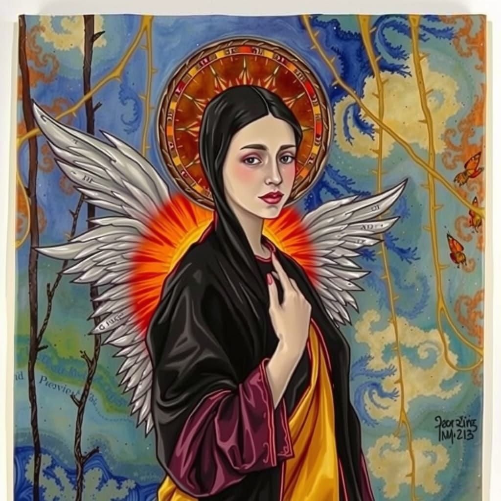 Angel of Mercy and Wisdom in Classical Style