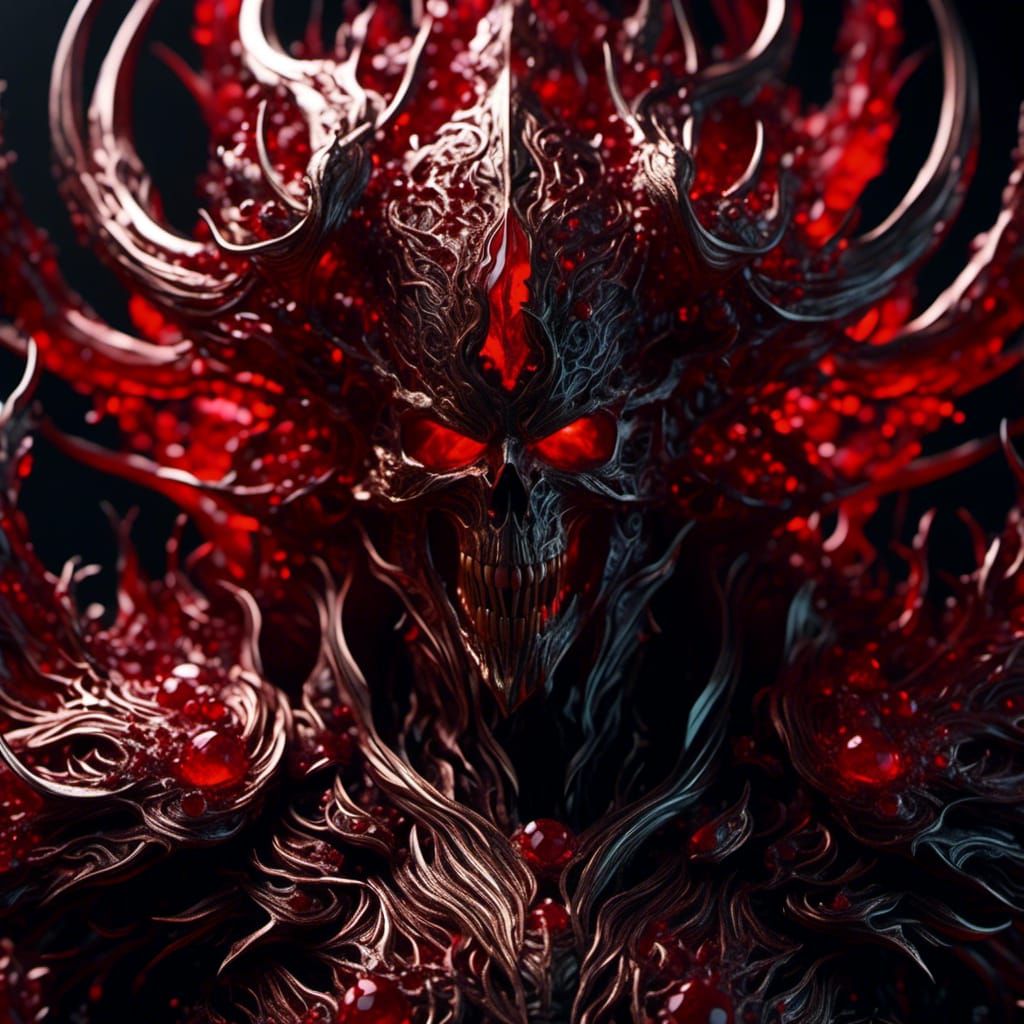 Hyperrealistic Blood-Drenched Vanquisher in 8k Resolution