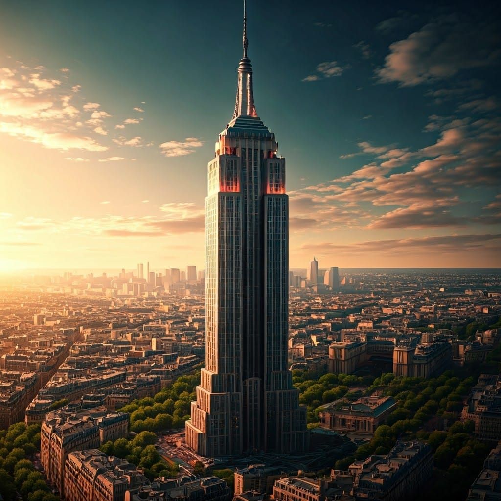 Empire State Building Replaces Eiffel Tower