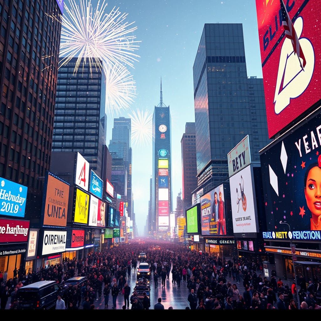 New York City on New Year's Eve in Vibrant 3D