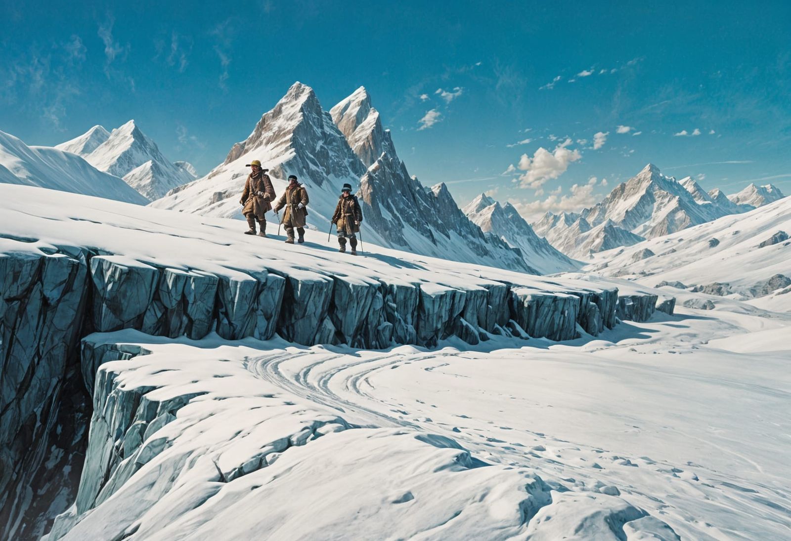 Vintage Mountain Trek Inspired by Pin-Up Art