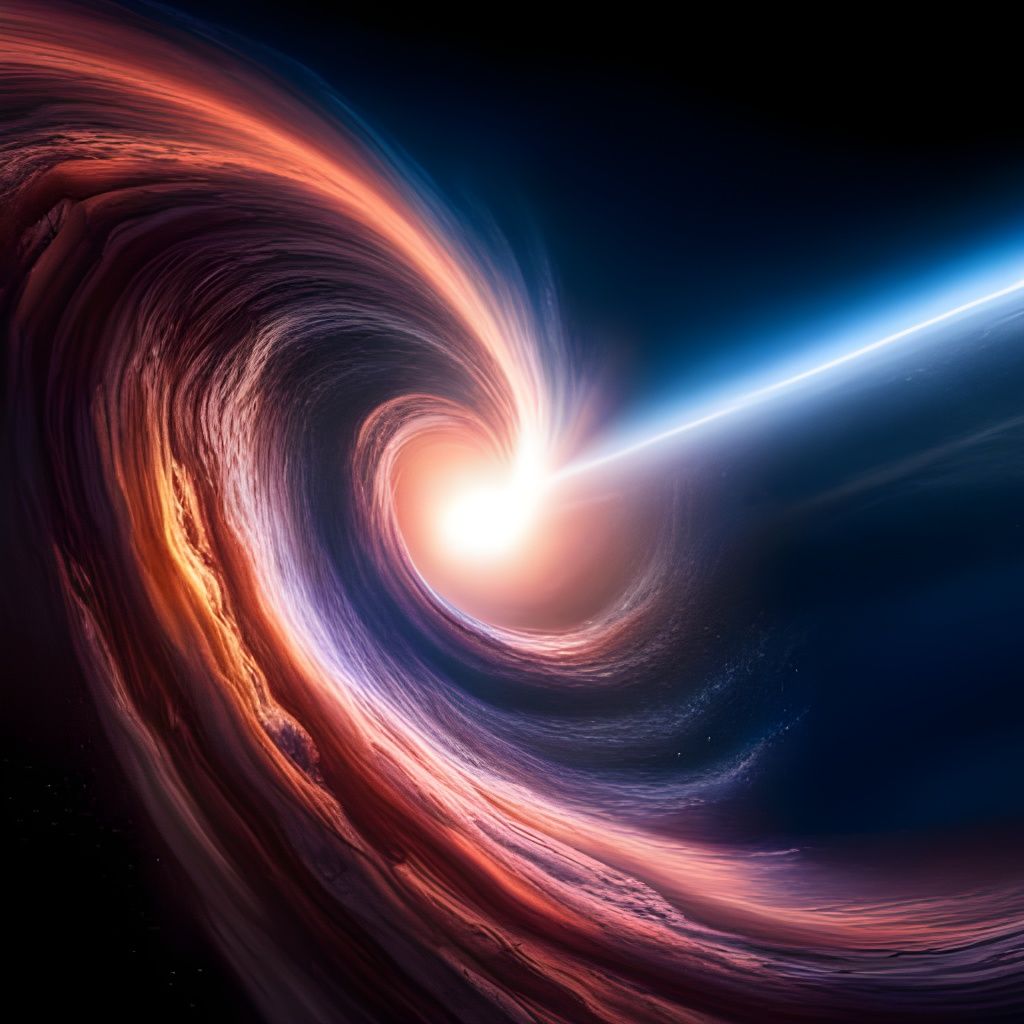 Black Hole Devours Galaxy in Epic Space Art