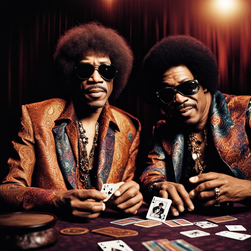 Hendrix and Wonder Card Game: Hyperrealistic 64MP