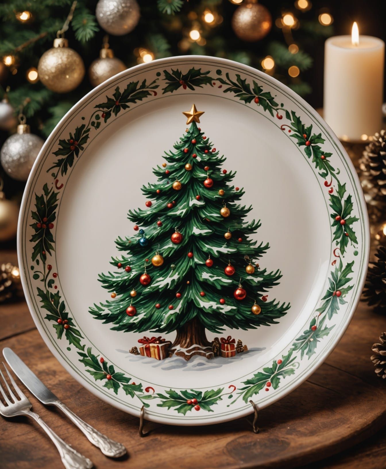 A Ceramic Christmas Tree Masterpiece in Vivid Detail