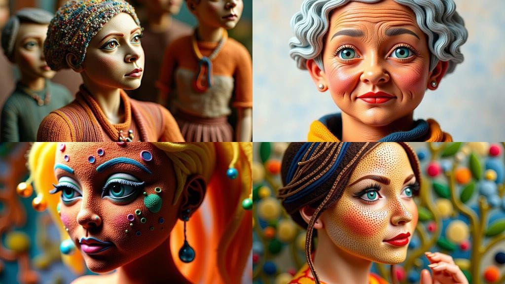 Life-Sized Needle Felt Woman in Stunning Detail
