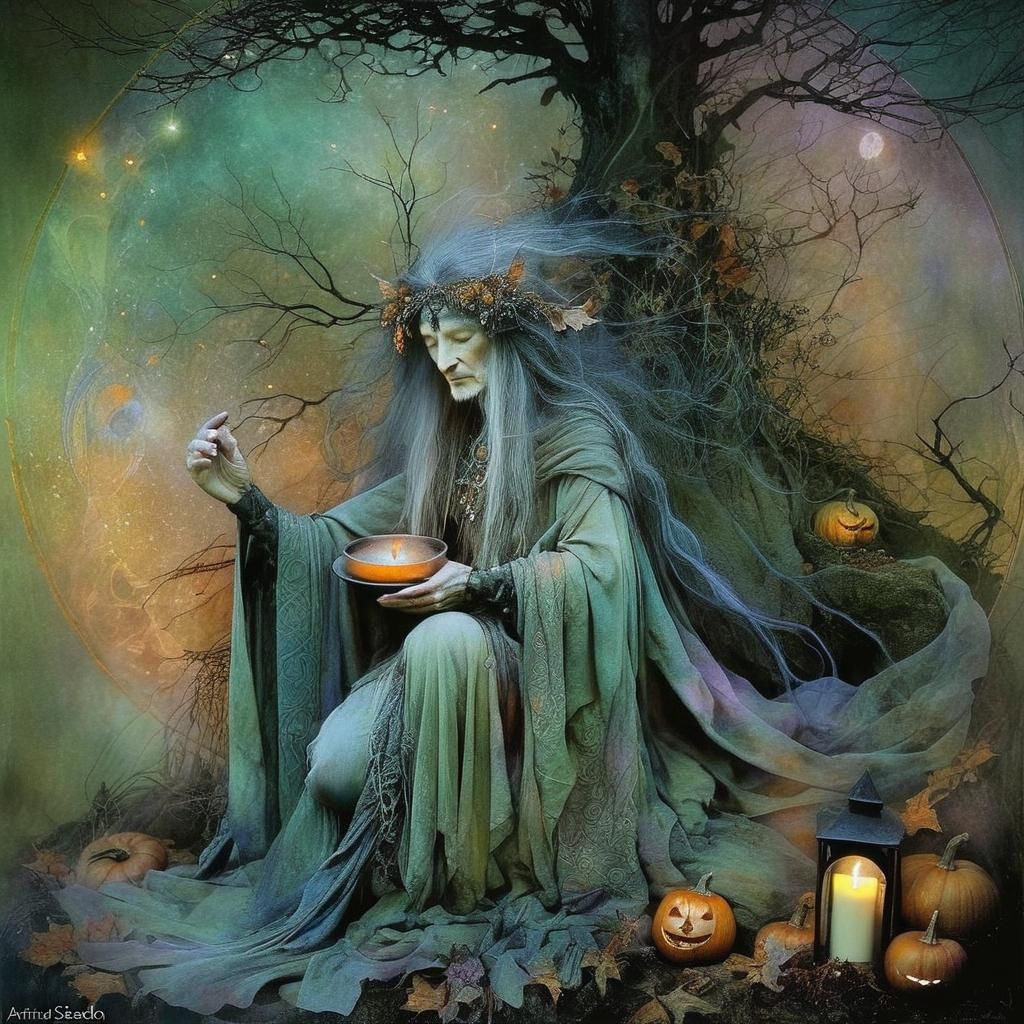 Celtic Pagans Celebrate Samhain in Ethereal Style