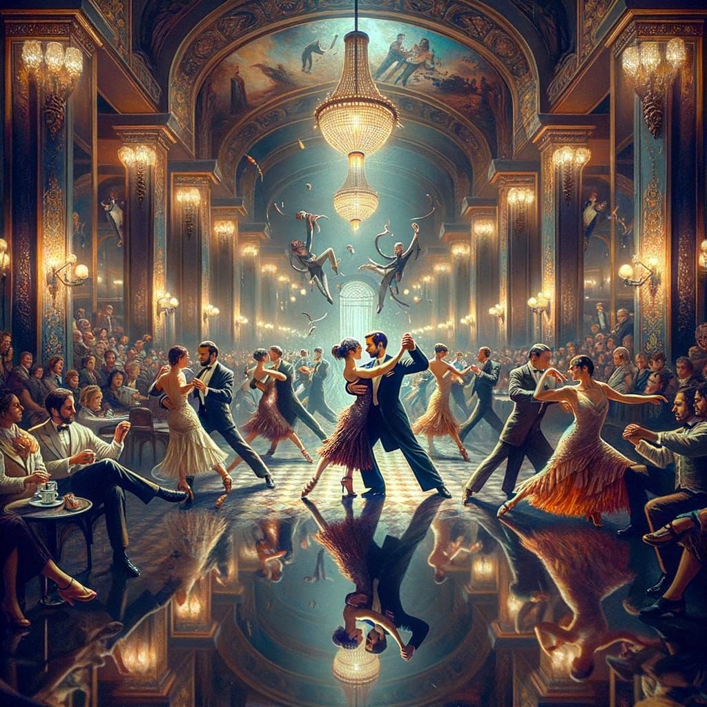 Vintage Tango Circus in Hall of Mirrors