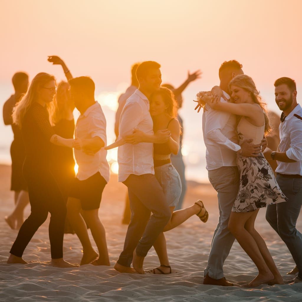 Aya Napa Beach Party at Sunset