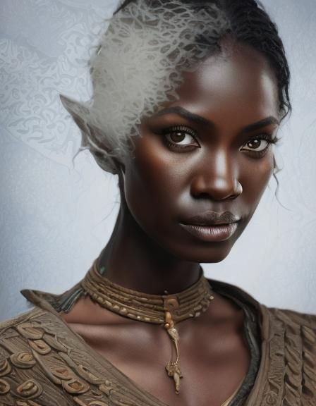 Realistic Elf Portrait with Dynamic Lighting in 8K