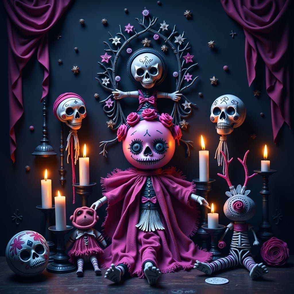 Abstract Composition with Rusty Texture