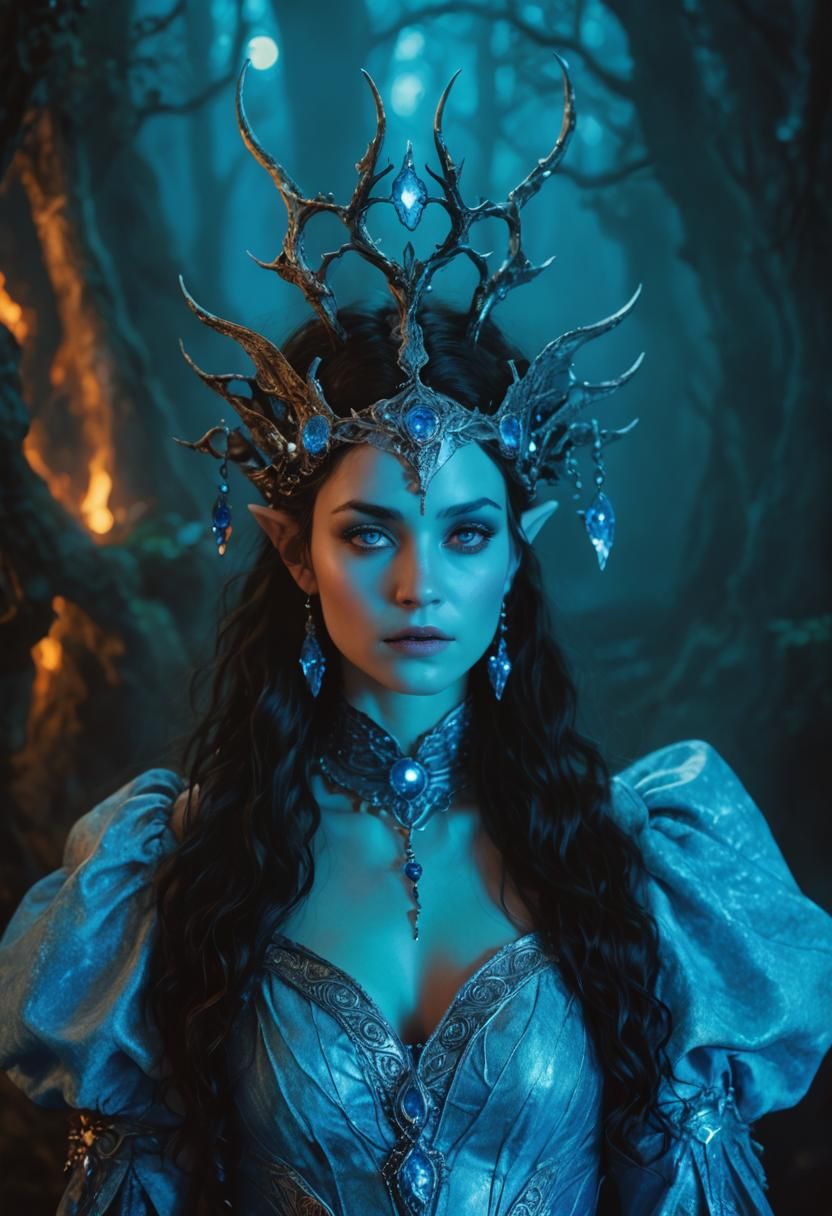 Faerie Woman Portrait in Photorealistic Style