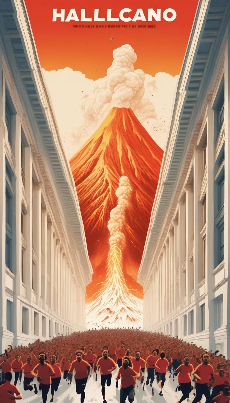 Frenzied Escape From Erupting Volcano: Movie Poster