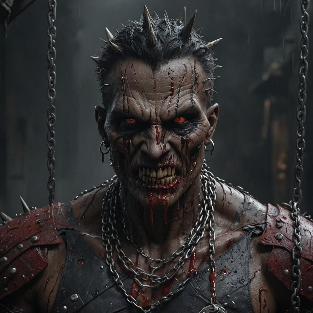 Cenobite Horror in Dark Fantasy Concept Art