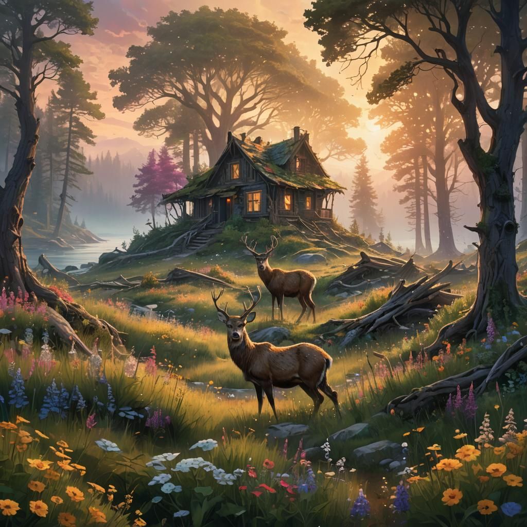 Deforestation's Impact: A Fantasy Concept Art