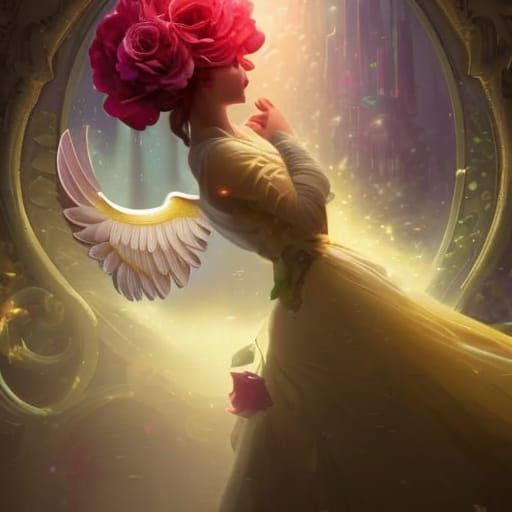 Ethereal Angel Wings Digital Art