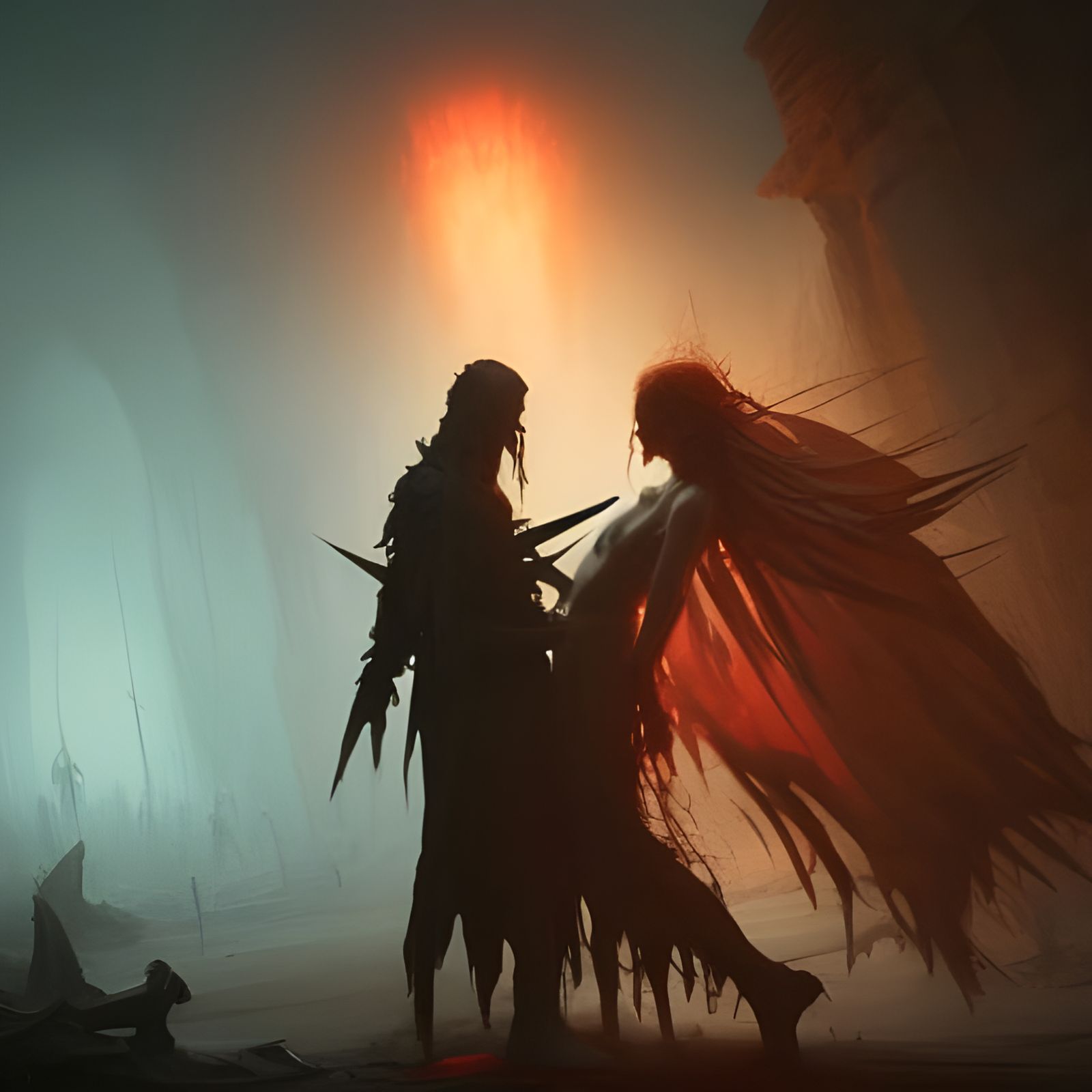 Undead Necromancer's Embrace: A Dark Fantasy Masterpiece
