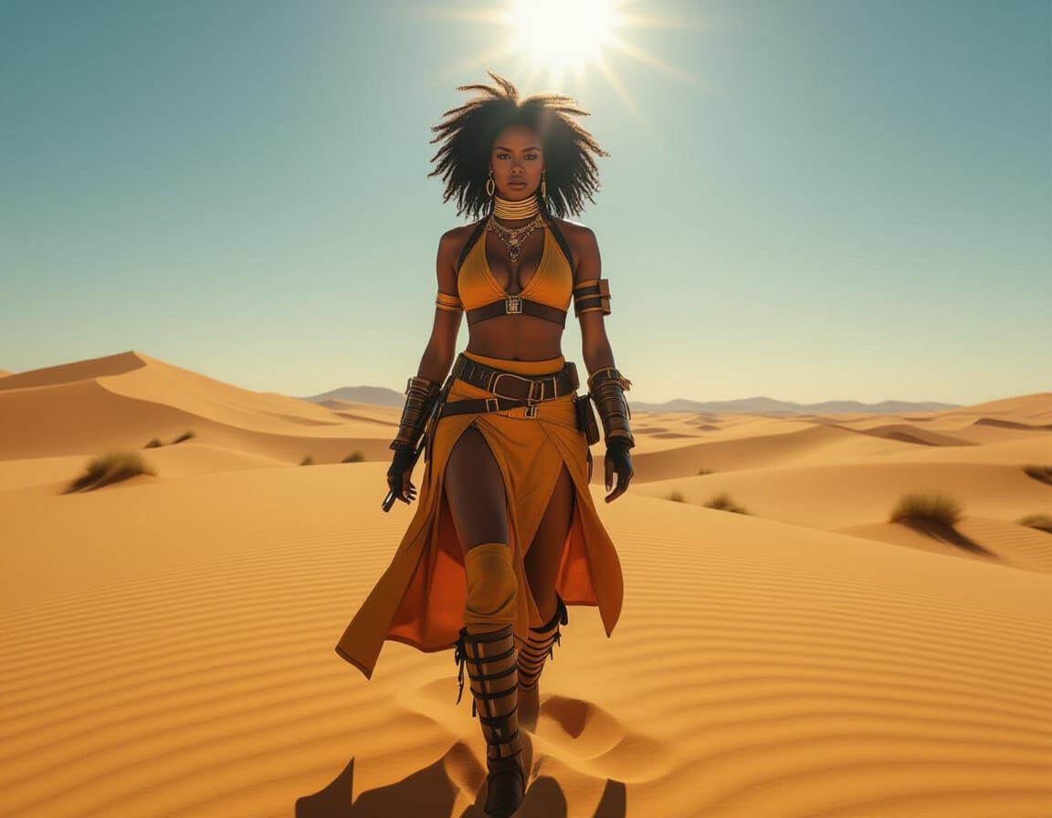 Desert Wanderer Embodies Kung-Fu Spirit